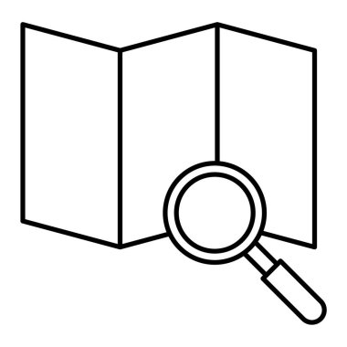 Arama vektörü illüstrasyon tasarımlı büyüteç