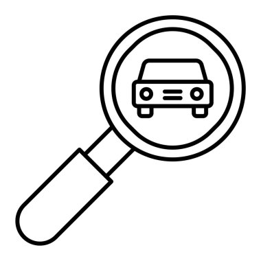 Arama simgesi vektör illüstrasyon tasarımlı büyüteç