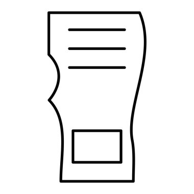 Belge. Web simgesi basit illüstrasyon