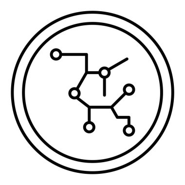 Moda biçimi izole edilmiş arkaplanda molekül simgesi