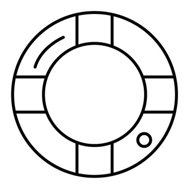 Can simidi simgesi. Web için yüzme havuzu vektör simgelerinin özet çizimi