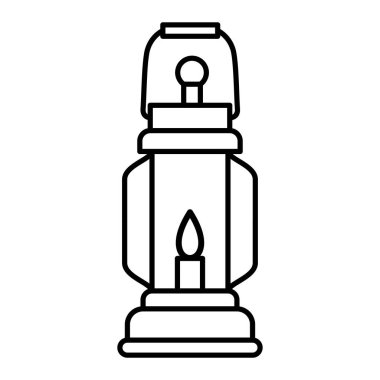 fener simgesi. Web için mum vektör simgelerinin özet çizimi