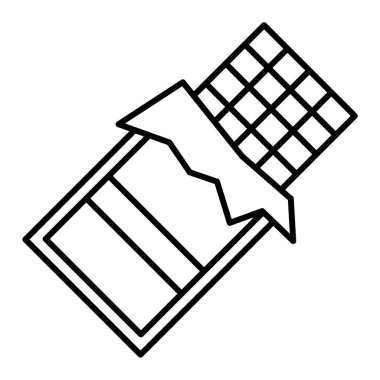 Bir çikolata simgesinin vektör çizimi