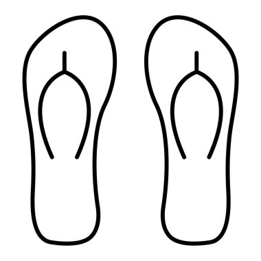 flip flops simge vektör illüstrasyon tasarımı