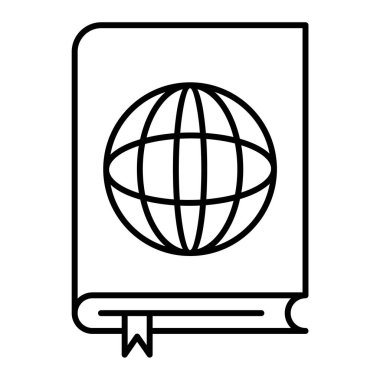 kitap simgesi vektör illüstrasyonu