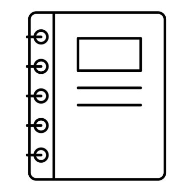 Kitap ikonu. Web için dizüstü bilgisayar vektör simgelerinin özet çizimi