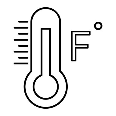 termometre simgesi vektör illüstrasyonu