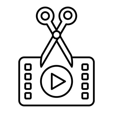 Video kamera. Web vektör simgesi