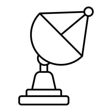 uydu anten simgesi. Web için mikrofon vektör simgelerinin özet çizimi