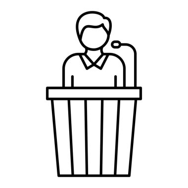 hoparlör karakter vektör çizimi tasarımı