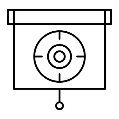hedef simge vektör illüstrasyonu