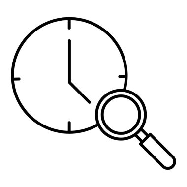 iş yönetimi çizgisi simgesi, ana hatlı vektör illüstrasyonu, doğrusal biçim kavramı