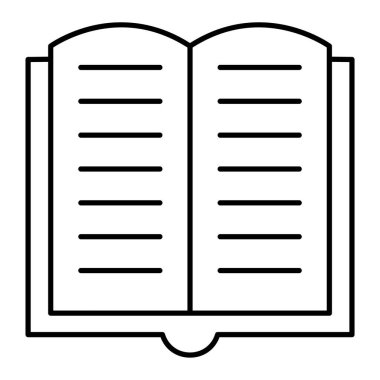 Kitap. Web simgesi basit illüstrasyon