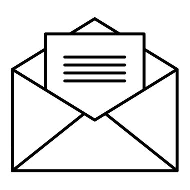 zarf e- posta simgesi vektör illüstrasyon grafik tasarımı