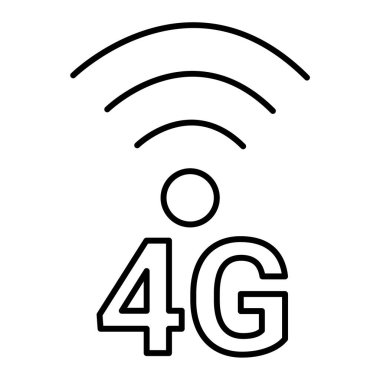 Web ve mobil uygulama tasarımı, kablosuz logo konseptiniz için beyaz arkaplanda izole edilmiş wifi simgesi vektörü