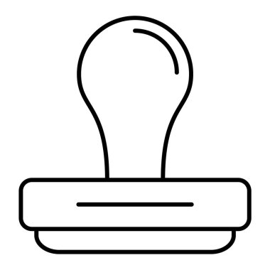 Damga modern simgenin vektör illüstrasyonu