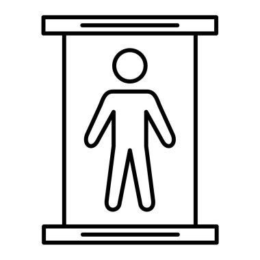 Erkek ikonu. vektör illüstrasyonu