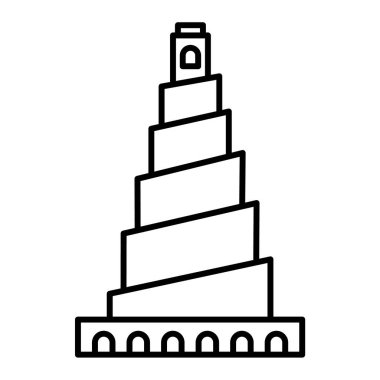 Yapı simgesinin vektör illüstrasyonu