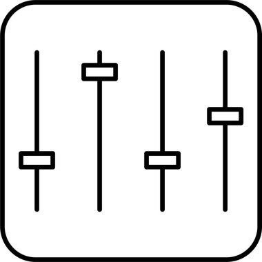 eşitleyici simge vektör illüstrasyonu
