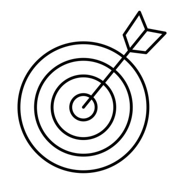 ok simgesi vektör illüstrasyon tasarımı olan hedef