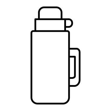 Süt şişesi ikonu. Web için çay karıştırıcı vektör simgelerinin özet çizimi