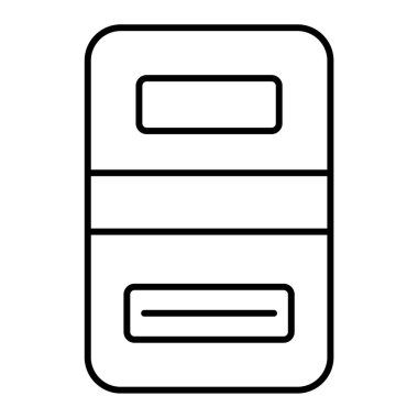 Modern b 'nin vektör illüstrasyonu eksik simgesi