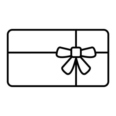 Kurdele yay vektör illüstrasyonlu hediye kutusu