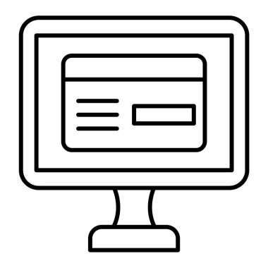 bilgisayar simgesi vektör illüstrasyonu