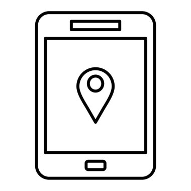 gps konum simgesi vektör çizimi