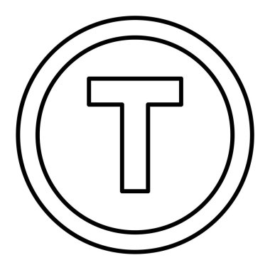 p harfi simgesi ana hat biçiminde beyaz arkaplanda izole edildi. Zafer işaretinin sembolü. vektör illüstrasyonu