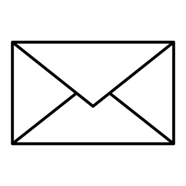 zarf e- posta simgesi vektör illüstrasyon grafik tasarımı
