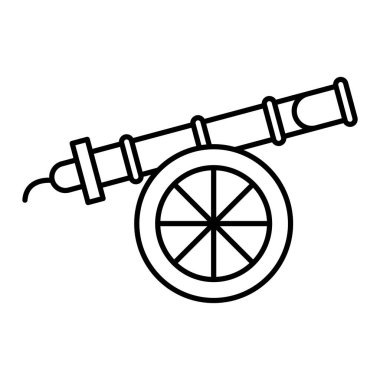 Bir ortaçağ silah simgesinin vektör çizimi