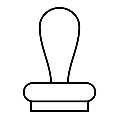 Çizgi biçimi içinde bir siyah ve beyaz simgesinin vektör illüstrasyonu.