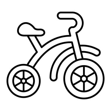 bisiklet ikonu vektör illüstrasyonu