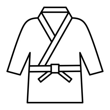 Ceket ikonu. Web için kıyafet vektör sembolünün özet çizimi