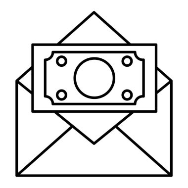 Para için. Web simgesi basit illüstrasyon