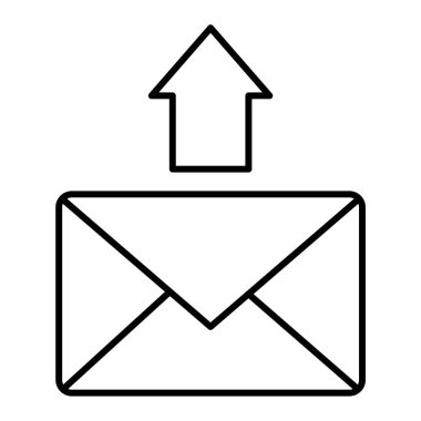 zarf e- posta simgesi vektör illüstrasyon grafik tasarımı