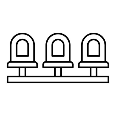 Havaalanı simgesinin vektör illüstrasyonu