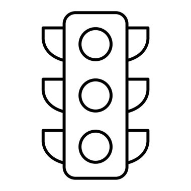Trafik ışıkları simgesi, vektör çizimi
