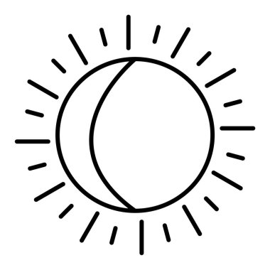 Güneş Simgesi Vektör illüstrasyonu