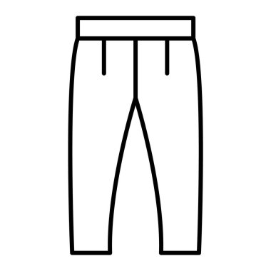 Pantolon ikonu. Web için kısa vektör simgelerinin basit illüstrasyonu