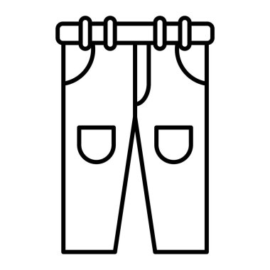 Pantolon simgesinin vektör illüstrasyonu