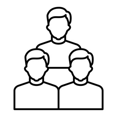 Takım. Web simgesi basit illüstrasyon