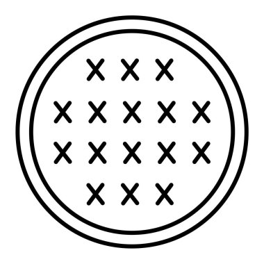 Bisküvi simgesinin vektör illüstrasyonu