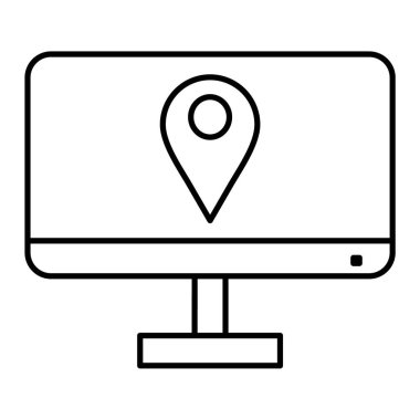 gps navigasyon simgesi vektör illüstrasyon tasarımı