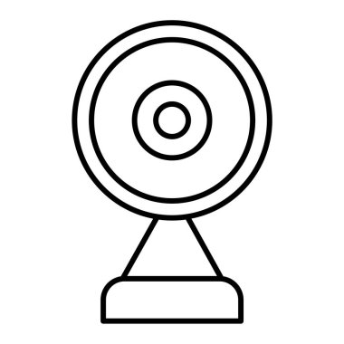 Web kamerası simgesi. özet vektör çizimi ve düzenlenebilir vuruş