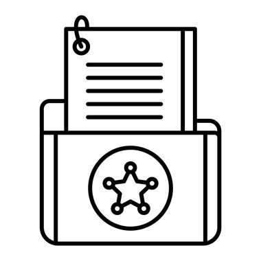 Sertifika ikonu vektör illüstrasyonu