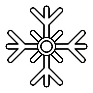 Kar tanesi. Web simgesi basit illüstrasyon