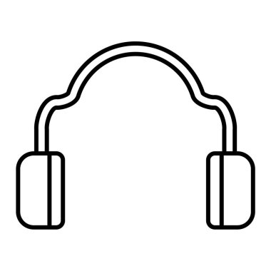 kulaklık simgesi vektör illüstrasyonu