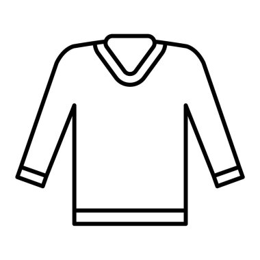 Ceket ikonu. Web için kıyafet vektör sembolünün özet çizimi